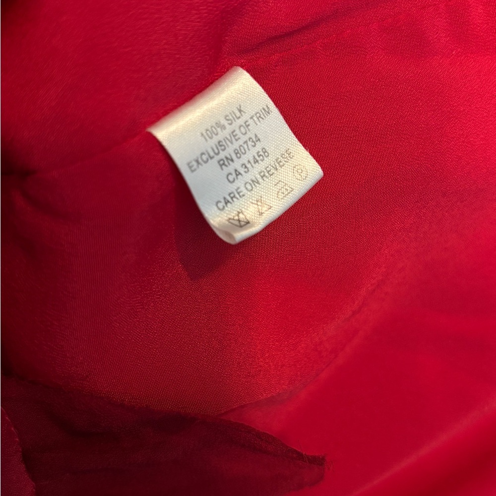 Vintage DOLCE & GABBANA Red Silk Dress – Size 4 - Picture 3 of 7